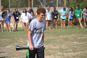 Sophomore J. Reilly Kight recieves the "Mo Dutch" award at the Mo Ranch award ceremony on Sept. 8.